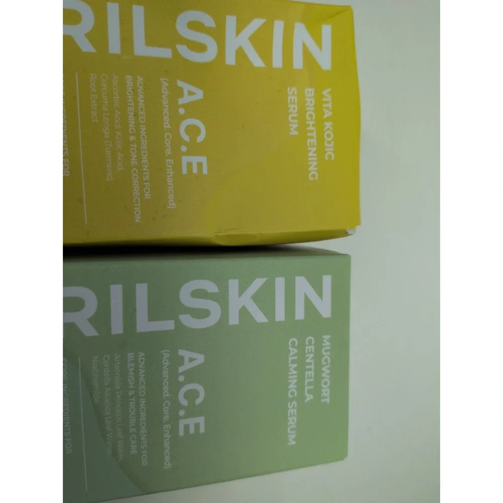 NIB LOT 2🥰APRILSKIN A.C.E Mugwort Centella Calming Vita Kojic Brightening Serum